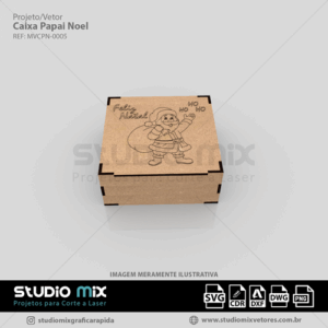 Vetor Caixa Papai Noel (MVCPN-0005)