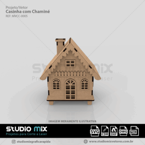 casinha com chaminé, casinha para corte a laser, vetor casinha, vetor casinha para corte a laser, corte a laser, vetor de casinha, vetor de casinha para corte a laser, vetor em svg, vetor dxf, vetor corel draw, corte a laser, projeto para corte a laser,