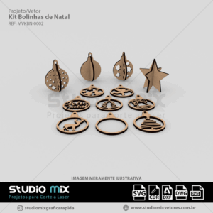 Vetor Kit Bolinhas de Natal (MVKBN-0002)